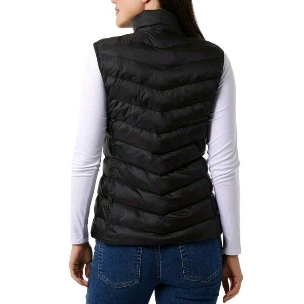 32 Degrees Heat Women's Lightweight Puffer Vest, Black, Size Large‎ - Picture 2 of 5